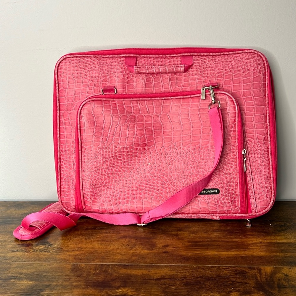 Casecrown Hot Pink Laptop/iPad Combo Carrier